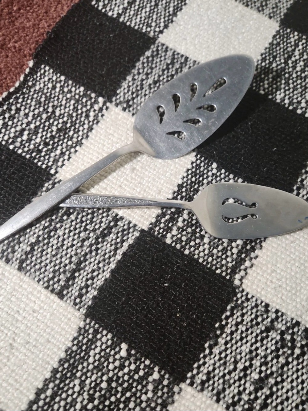 Classic Stainless Steel Slotted Serving Spoons - Silver